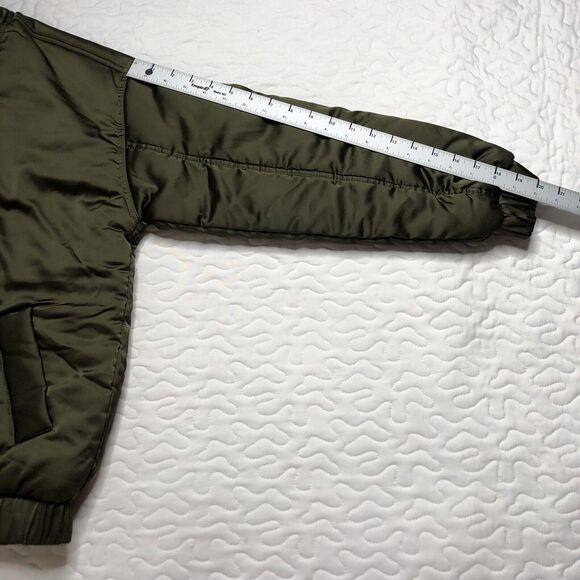 NWT MINKPINK Women’s Moss Bomber Jacket Puffer Coat Moss Army Green XS MINK PINK - Picture 8 of 8